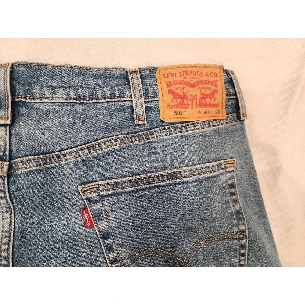 Levi's 505 jeans -‎ Regular fit Straight Leg - Men's 40x30 medium wash